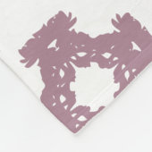 Dusty Rose Damask Pattern Fleecedecke (Ecke)