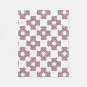Dusty Rose Damask Pattern Fleecedecke (Vorderseite)