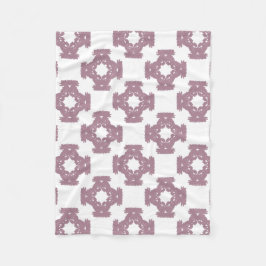 Dusty Rose Damask Pattern Fleecedecke