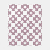 Dusty Rose Damask Pattern Fleecedecke (Vorderseite)