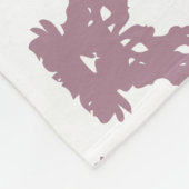 Dusty Rose Damask Pattern Fleecedecke (Ecke)