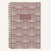 Dusty Rose | Deco Fans Personalized Notebook Notizblock (Vorderseite)