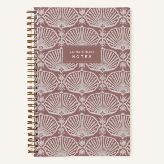 Dusty Rose | Deco Fans Personalized Notebook Notizblock (Vorderseite)