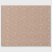Dusty Rose Deep Pink White Blume Brautparty Geschenkpapier (Flach)