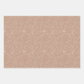 Dusty Rose Deep Pink White Blume Eleganter Chic Geschenkpapier Set (Vorderseite)