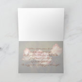 Dusty Rose Denken Sie an Ihre Grußkarte Karte (Innenseite)