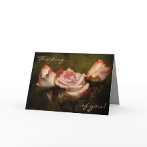 Dusty Rose Denken Sie an Ihre Grußkarte