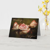 Dusty Rose Denken Sie an Ihre Grußkarte Karte (Gelbe Blume)