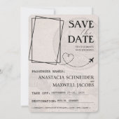 Dusty Rose Deutschland Pass Save the Date (Rückseite)