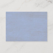Dusty Rose Dusty Blue Floral Wedding Website Card Visitenkarte (Rückseite)