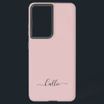 Dusty Rose Einfaches Minimalistisch Script Individ Samsung Galaxy Hülle<br><div class="desc">Ein schlichtes, stylisches individuelle Name-Typografie-Design in einem lässigen Skript-Schriftart in schwarz auf staubigen rosa Rosenmauve. Das perfekte Objekt für den Minimalisten. Ein modernes, maßgeschneidertes Geschenk oder Accessoire für jeden Anlass. Debra Valencia, eine visionäre Oberflächenmuster-Künstlerin, Produktdesignerin und Unternehmerin mit Leidenschaft für Weltreisen, Handwerkstraditionen, Pop-Kunst und Mode-Trend, hat ihren eigenen Stil in...</div>