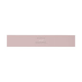 Dusty Rose Elegante Highlights Einladungsbanderole (Flach)