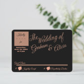 Dusty Rose Elegante Minimalistische UAWG Mail-Kart RSVP Karte (Stehend Vorderseite)