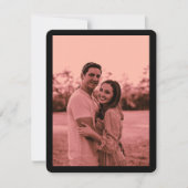 Dusty Rose Elegantes Minimalistisches Foto Save th The Date (Vorderseite)