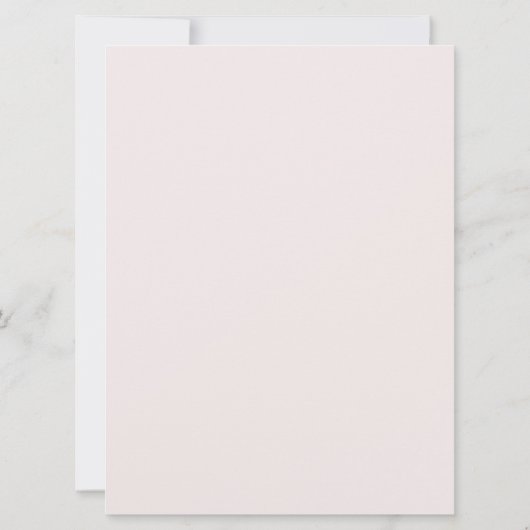 Dusty Rose & Elfenbein Grosses Brautparty Invi Einladung (Rückseite)