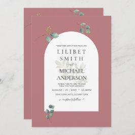 Dusty Rose Eukalyptus Greenery Wedding Arch