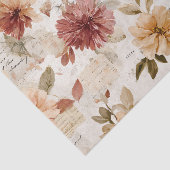 Dusty Rose Fall Floral Seidenpapier (Ausschnitt)