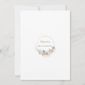 Dusty Rose Feier zum Gedenken an die Beerdigung de Einladung (Rückseite)