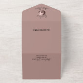 Dusty Rose Festival Moon and Stars All In One Einladung (Außenbereich)