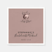 Dusty Rose Festival Moon and Stars Serviette (Vorderseite)