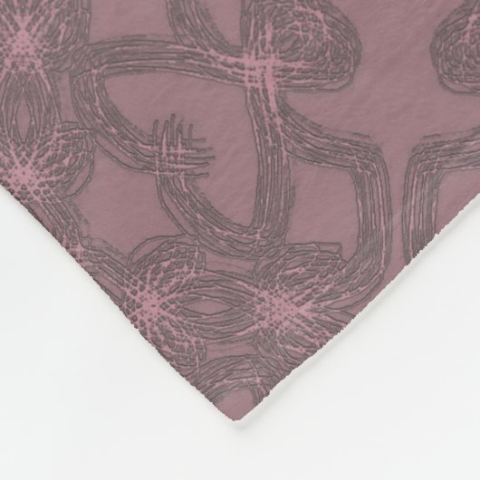 Dusty-Rose Fleecedecke (Ecke)