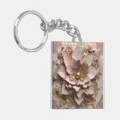 Dusty Rose Floral - Akryllischer Schlüsselanhänger (Vorderseite links)