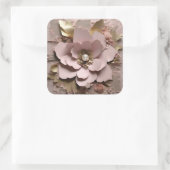 Dusty Rose Floral - Aufkleber (Tasche)