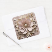 Dusty Rose Floral - Aufkleber (Umschlag)