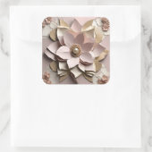 Dusty Rose Floral - Aufkleber (Tasche)