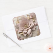 Dusty Rose Floral - Aufkleber (Umschlag)