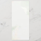 Dusty Rose Floral Boho Wedding Menu Card Menükarte (Rückseite)