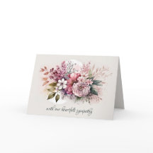 Dusty Rose Floral Bouquet Beileid