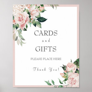 Dusty Rose Floral Brautparty Gift Poster