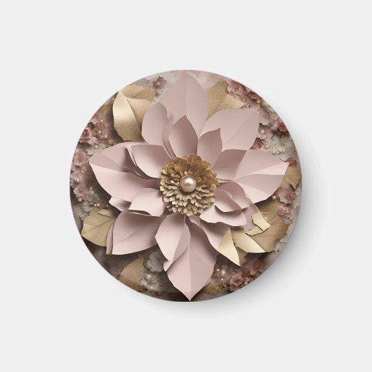 Dusty Rose Floral - Magnet (Vorne)