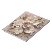 Dusty Rose Floral - Notepad Notizblock (Rotiert)