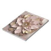 Dusty Rose Floral - Notepad Notizblock (Rotiert)
