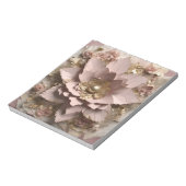 Dusty Rose Floral - Notepad Notizblock (Rotiert)
