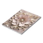 Dusty Rose Floral - Notepad Notizblock (Rotiert)