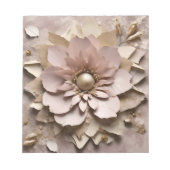 Dusty Rose Floral - Notepad Notizblock (Vorderseite)