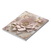 Dusty Rose Floral - Notepad Notizblock (Rotiert)