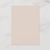 Dusty Rose Floral Peony Brautparty Registry QR Begleitkarte (Rückseite)