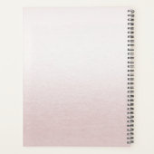 Dusty Rose Floral Wedding Planner Planer (Rückseite)