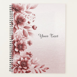 Dusty Rose Floral Wedding Planner Planer