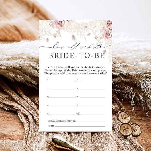 Dusty Rose Floral Wie alt ist die Braut, um zu spi