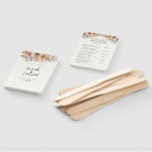 Dusty Rose Floral Wreath Weddingprogramme Fächer (Non-assembled)