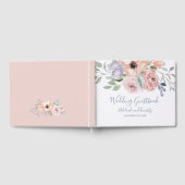 Dusty Rose Florals Wedding Gästebuch (Voll)