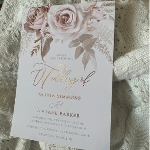 Dusty Rose Foil Parco delle camelie Locarno Folieneinladung