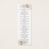 Dusty Rose Foto Gedenkstätte Beerdigung Gedicht Le (Rückseite)