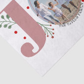 Dusty Rose Freude mit Beeren Weihnachts-Foto Seidenpapier (Ausschnitt)