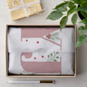 Dusty Rose Freude mit Beeren Weihnachts-Foto Seidenpapier (Geschenk)